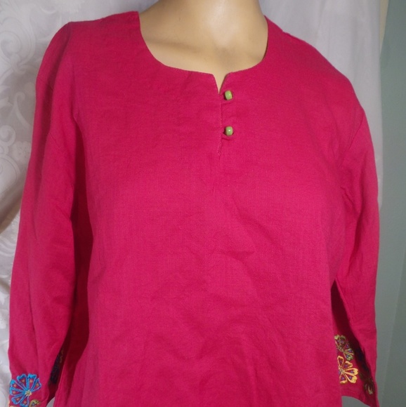 SABHATA  WOMEN TUNIC INDIAN STAYLED  100% COTTON - Picture 1 of 8